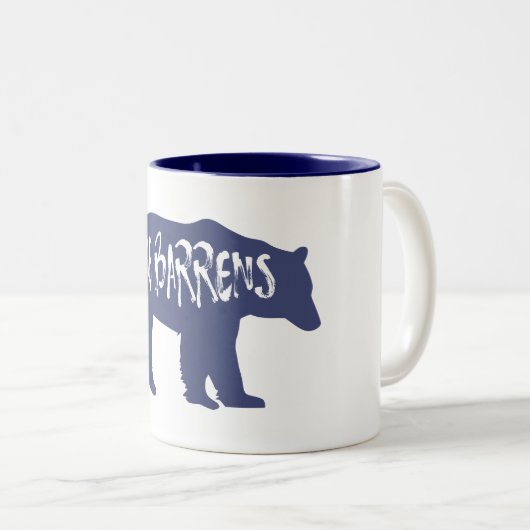 Pine Barrens Bear Zweifarbige Tasse (VorderseiteRechts)