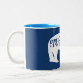 Pine Barrens Bear Zweifarbige Tasse (Links)