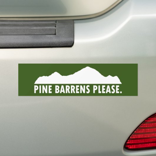 Pine Barrens Bitte Autoaufkleber (Auf Auto)