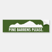 Pine Barrens Bitte Autoaufkleber (Vorne)