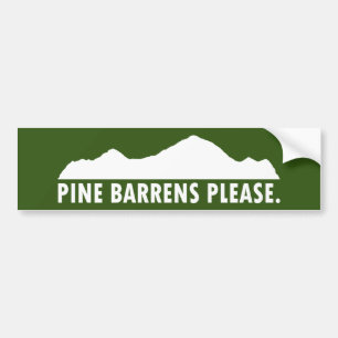 Pine Barrens Bitte Autoaufkleber