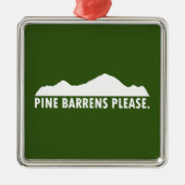 Pine Barrens Bitte Ornament Aus Metall (Vorne)