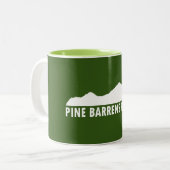 Pine Barrens Bitte Zweifarbige Tasse (Vorderseite Links)