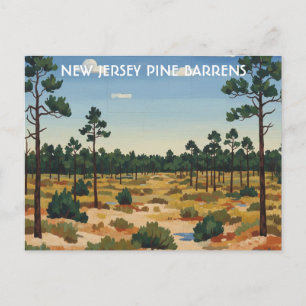 Pine Barrens New Jersey Reise Postkarte