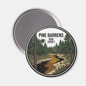 Pine Barrens USA Magnet (Vorderseite/Rückseite)