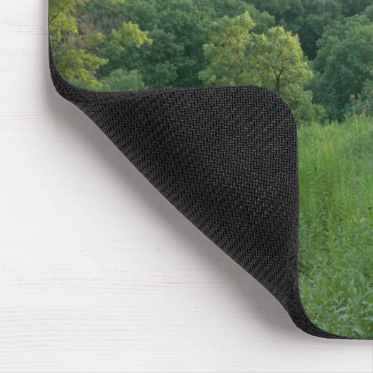 Pine Bend Bluff mit Blick auf die Wälder des Tals Mousepad (Ecke)