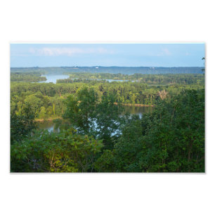 Pine Bend Bluffs mit Blick auf den Fluss Mississip Fotodruck