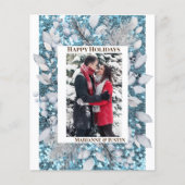 Pine Blue Frame Foto Template Glitzer Budget Flyer (Vorne)