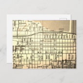 Pine Bluff, AR Vintag Map Postkarte (Vorne/Hinten)