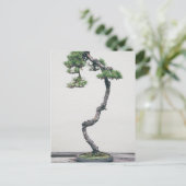 Pine Bonsai Postkarte (Stehend Vorderseite)
