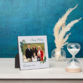 Pine Bough and Berry Frame Christmas Foto Plaque Fotoplatte (InSitu)