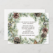 Pine Bough Kraut Pine Cones Bells String Cinnamon Postkarte (Vorne/Hinten)