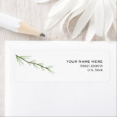 Pine Bough Wedding Address Label (Insitu)