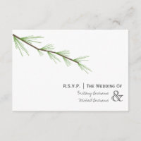 Pine Bough Wedding R.S.V.P.