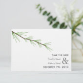 Pine Bough Wedding rettet das Datum Save The Date (Stehend Vorderseite)