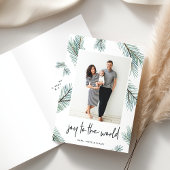 Pine Boughs | Holiday Foto geklappt Feiertagskarte