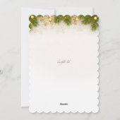 Pine Boughs Holiday Grußkarte Feiertagskarte (Rückseite)