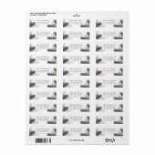 Pine Boughs Weihnachtsrückgabe-Adressetikett (Vorne)