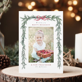 Pine Branch Frame Foto Weihnachten