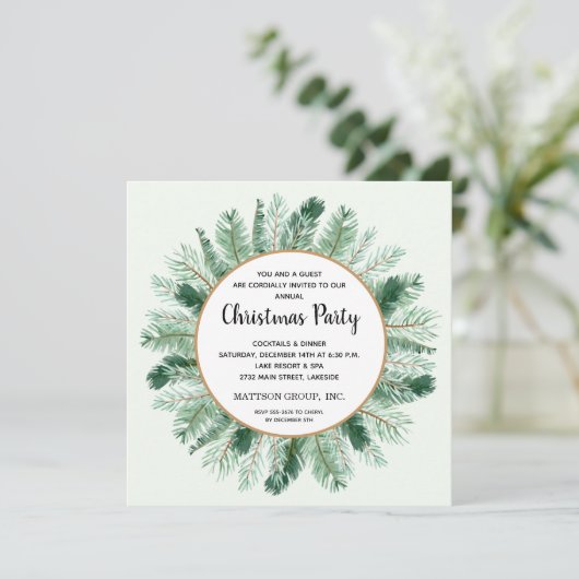 Pine Branch Kreath Weihnachtsfeiertage Party Einla (Stehend Vorderseite)