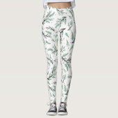 Pine Branch Pattern Leggings (Vorderseite)