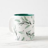 Pine Branch Pattern Tasse (Vorderseite Links)