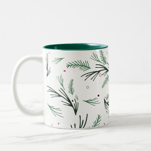 Pine Branch Pattern Tasse (Links)