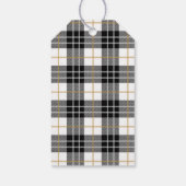 Pine Branch Tartan Karierte Personalisierte Weihna Geschenkanhänger (Rückseite)
