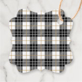 Pine Branch Tartan Karierte Personalisierte Weihna Geschenkanhänger (Rückseite)