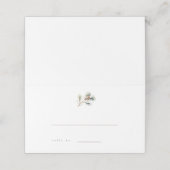 Pine Branch Winter Wedding Escort Cards Platzkarte (Außenseite Aufgefaltet)