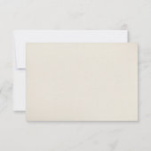 Pine Branches Cones Camping Glamping Wedding RSVP Karte (Rückseite)