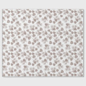 Pine Branches Pine Cone Rustikales Geschenk Geschenkpapier (Flach)