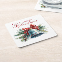 Pine Brunches und Weihnachten Glocke Frohe Weihnac