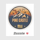 Pine Castle, Florida Aufkleber (Blatt)