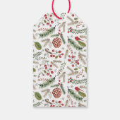 Pine Christmas Birds | Gift Tags Geschenkanhänger (Rückseite)