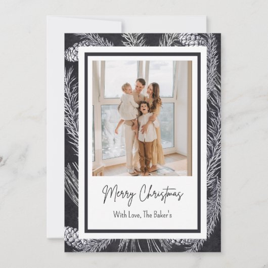 PINE CHRISTMAS CARD EINLADUNG (Vorderseite)