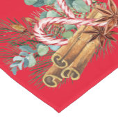 Pine Christmas Cinnamon Candy Cane Kurzer Tischläufer (Ecke)