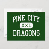 Pine City - Dragons - Hoch - Pine City Minnesota Postkarte (Vorne/Hinten)