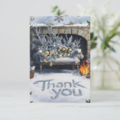 Pine Colorful Boho Happy Holidays Dankeskarte (Stehend Vorderseite)