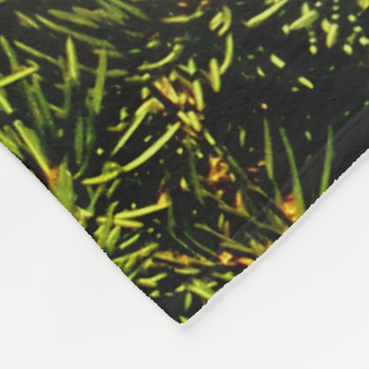PINE COMB Christmas Fleece Blanket (Ecke)