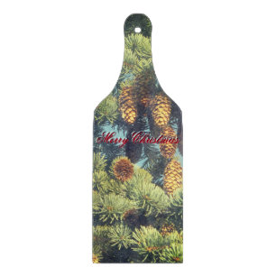 PINE COMB Weihnachtsweinschneider Schneidebrett