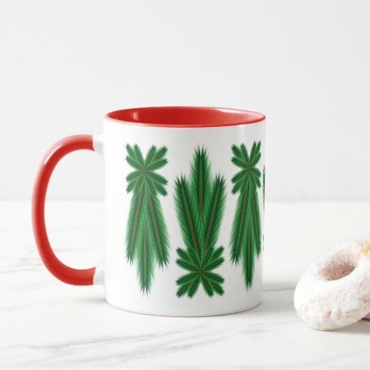 Pine Comet 11oz. Tasse - Rot (Mit Donut)