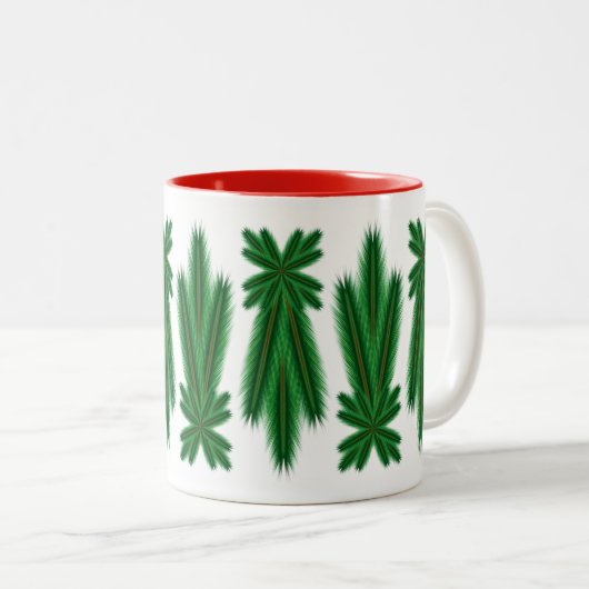 Pine Comet 11oz. Tasse - Rot (VorderseiteRechts)