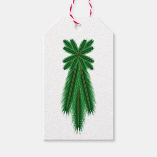 Pine Comet-Geschenketiketten Geschenkanhänger (Vorderseite)