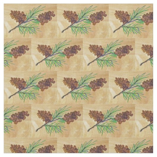 Pine Cone Fabric Stoff (Nahaufnahme)