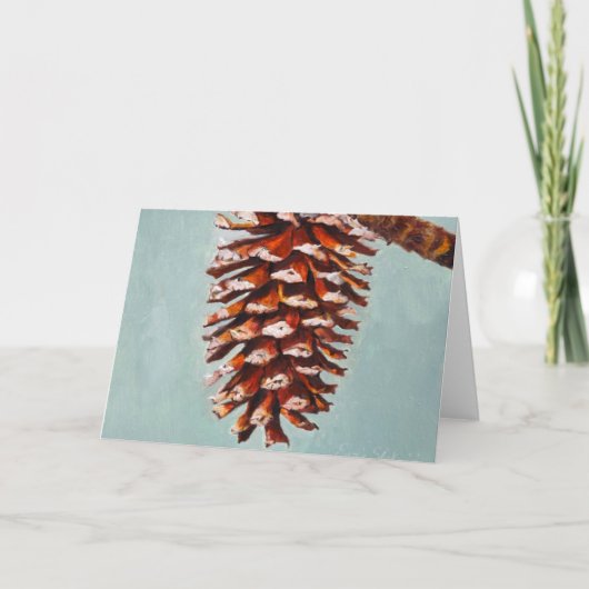 Pine Cone Feiertagskarte (Vorderseite)