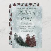 Pine cone Filiale Party Firmeneinladung Einladung (Vorne/Hinten)