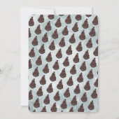 Pine cone Filiale Party Firmeneinladung Einladung (Rückseite)