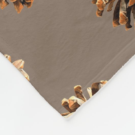 Pine Cone Fleecedecke (Ecke)