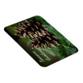 Pine Cone Frohen Festtage Magnet (Rechte Seite)
